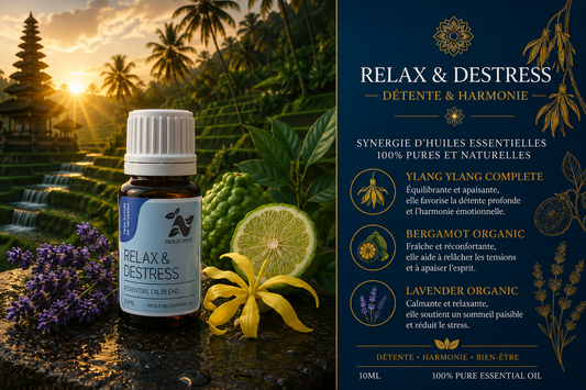Relaxation & Harmony Synergy — 10 ml Bottle reference: Relax & Destress Essential Oil Blend
