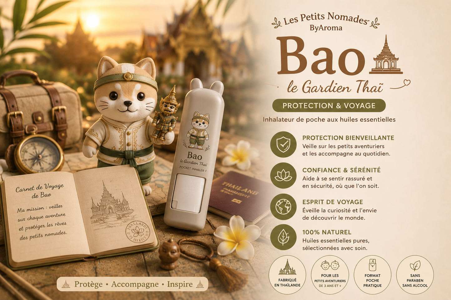 Bao le Gardien Thaï — Inhalateur Aromatique Enfant