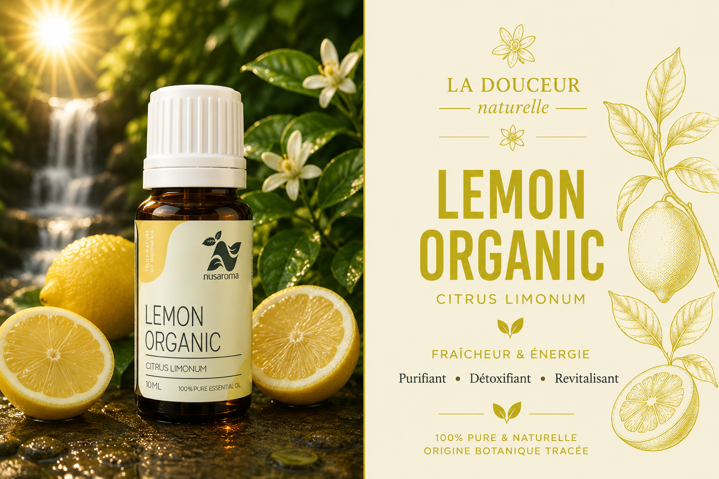 Organic lemon — invigorating purity