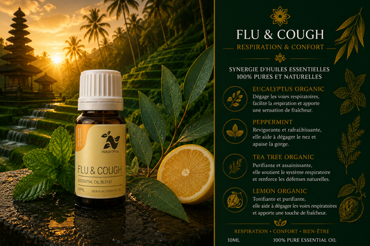 Breathing & Comfort Synergy — 10 ml Bottle Reference: Flu & Cough Essential Oil Blend