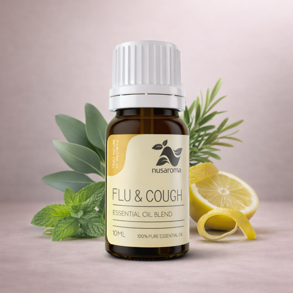 Breathing & Comfort Synergy — 10 ml Bottle Reference: Flu & Cough Essential Oil Blend