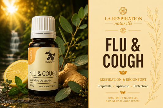 Breathing & Comfort Synergy — 10 ml Bottle Reference: Flu & Cough Essential Oil Blend