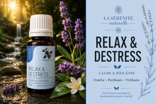 Relaxation & Harmony Synergy — 10 ml Bottle reference: Relax & Destress Essential Oil Blend